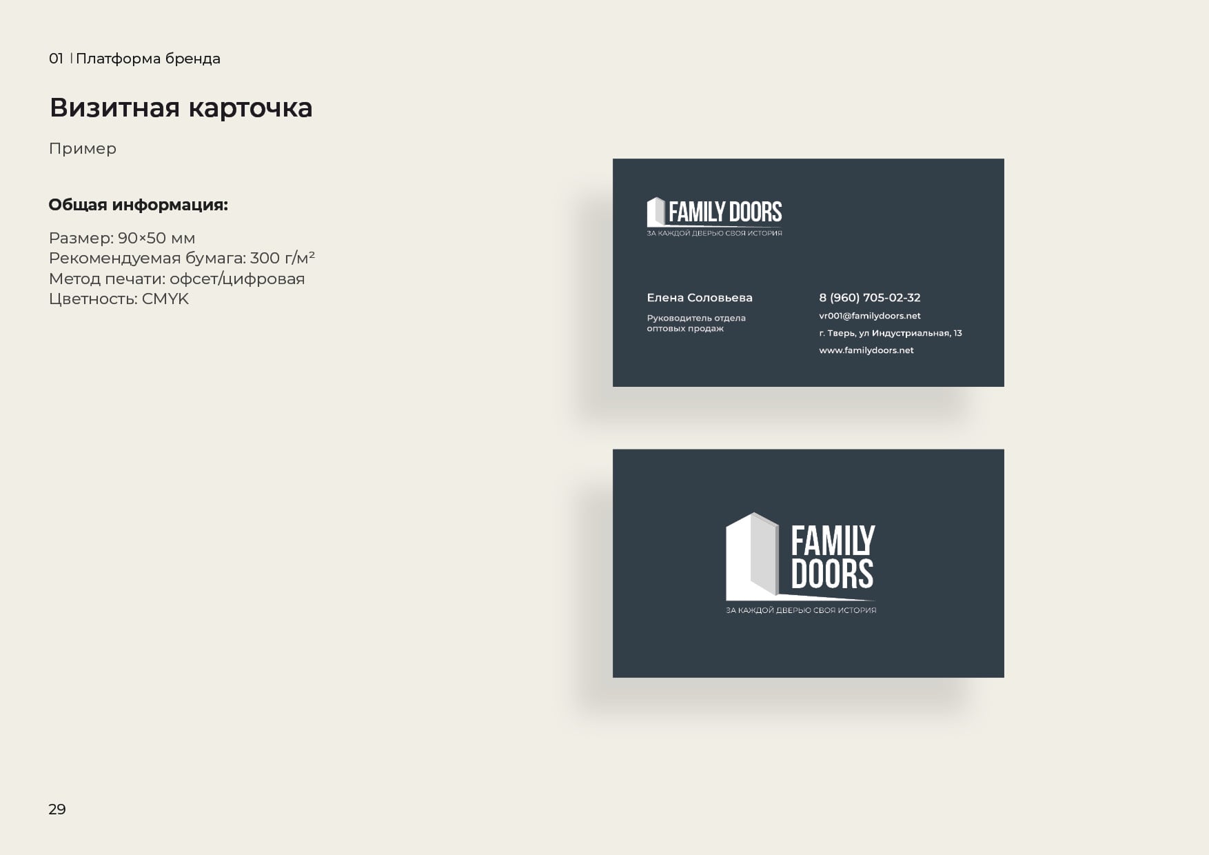 Фирменный стиль FAMILY DOOORS